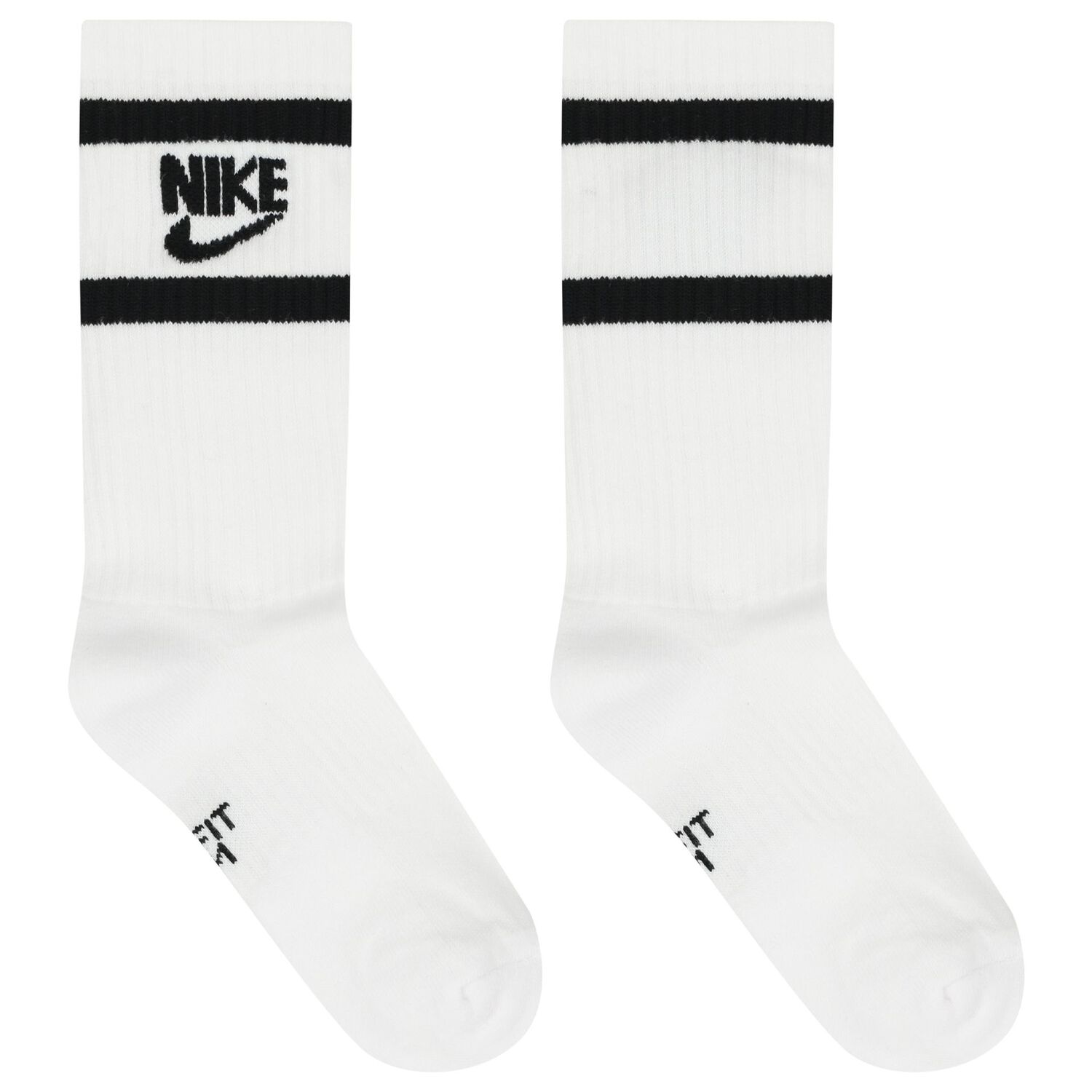 Boys White, Black & Grey Logo Socks ( 6-Pack ), 1, hi-res