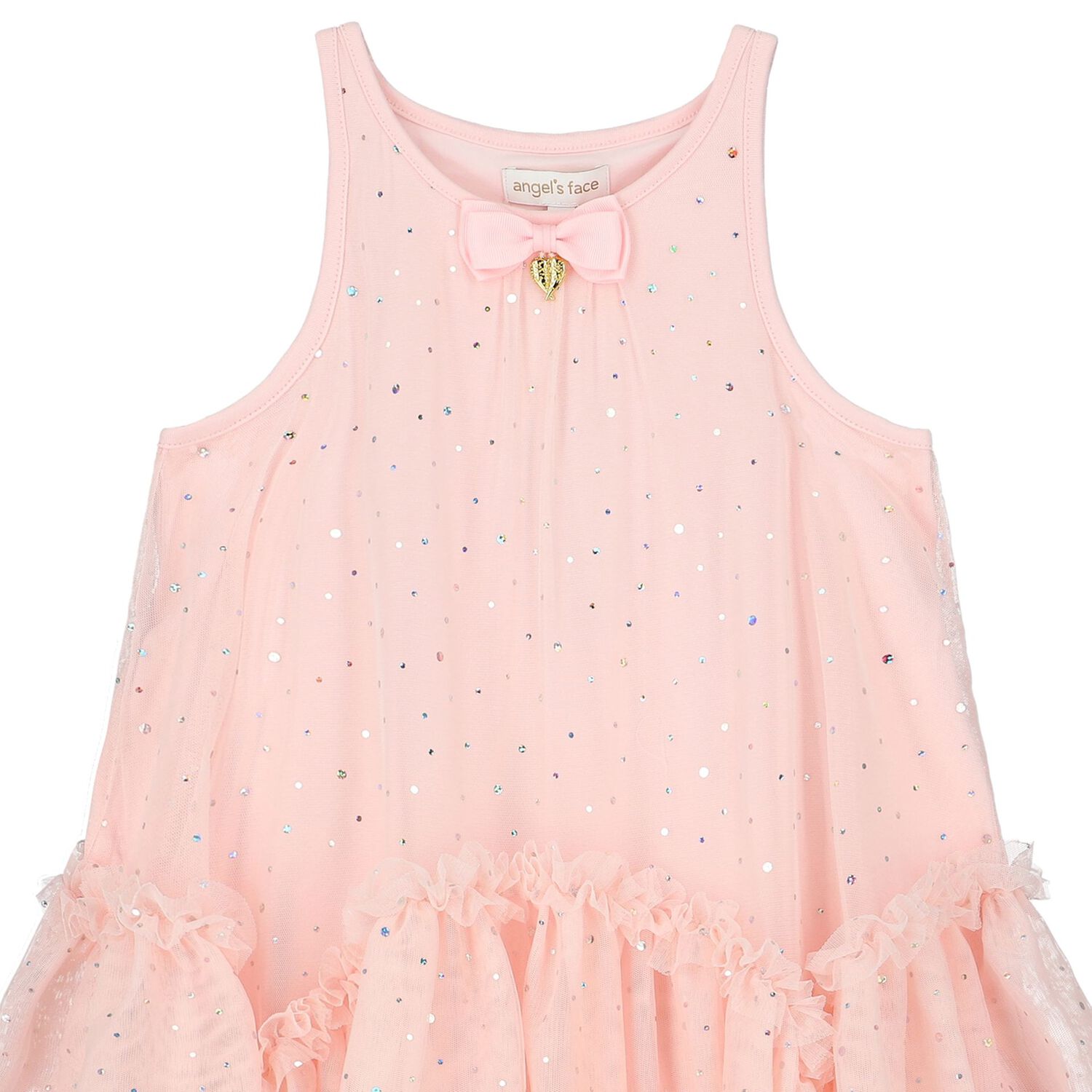 Girls Pink Polka Dots Dress, 2, hi-res image number null