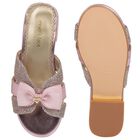 Girls Pink & Silver Embellished Sandals , 2, hi-res