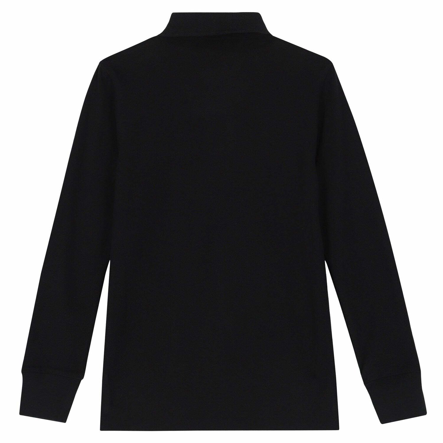 Boys Black Logo Polo Shirt , 2, hi-res