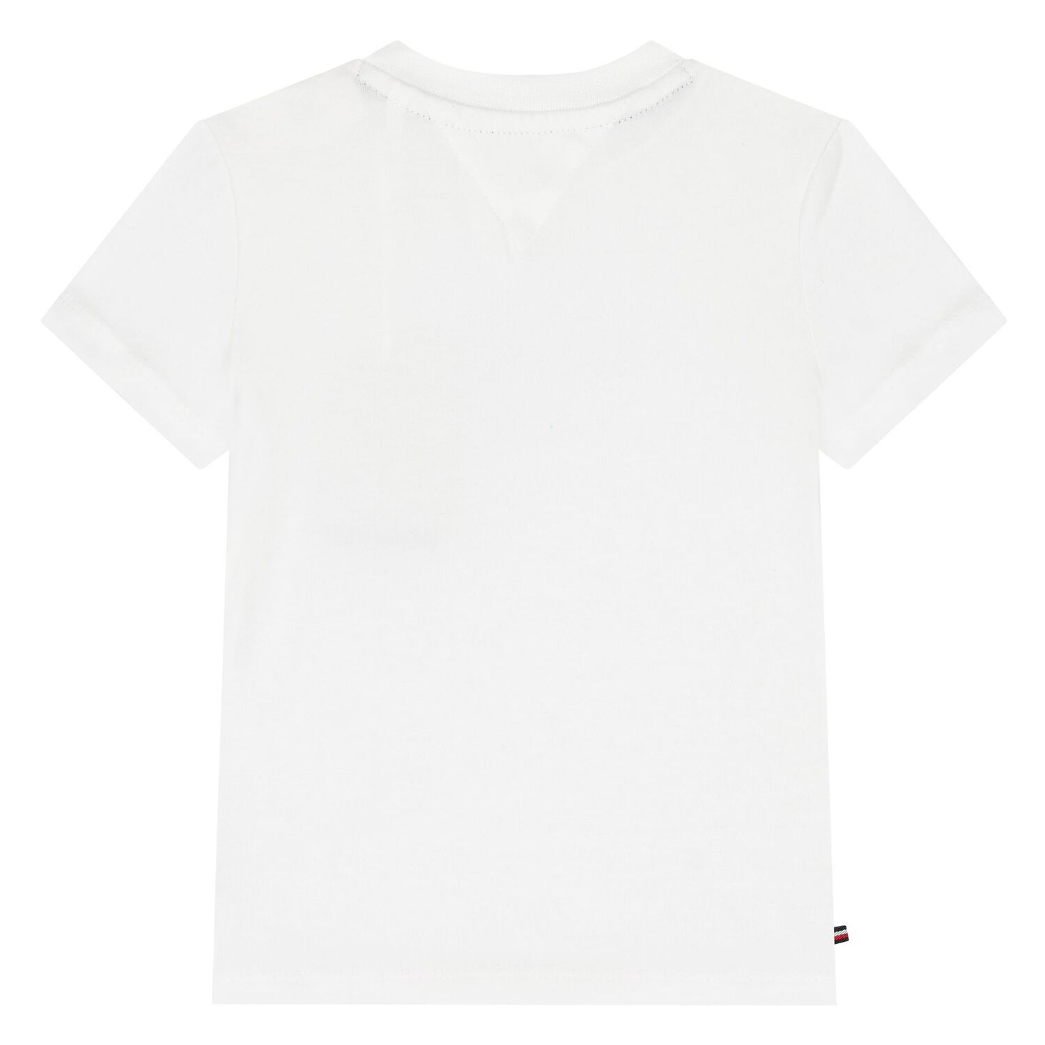 Younger Boys White & Navy Cotton Shorts Set, 1, hi-res