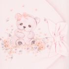 Baby Girls Pink Teddy Bear Nest, 1, hi-res