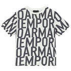 Boys Ivory Logo T-Shirt, 1, hi-res