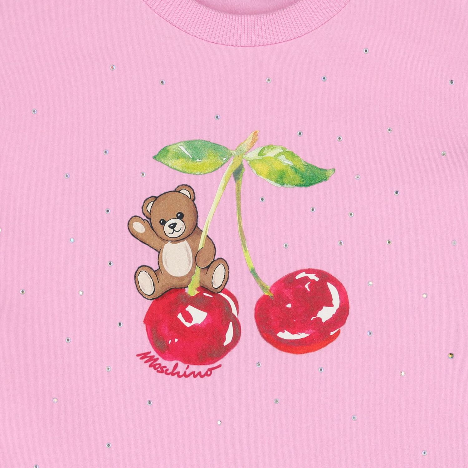 Girls Pink Teddy Bear T-Shirt, 1, hi-res
