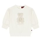 Younger Ivory Ivory Faux Fur Teddy Bear Logo Sweatshirt, 1, hi-res