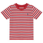 Baby Boys Red & Navy Trousers Set, 1, hi-res