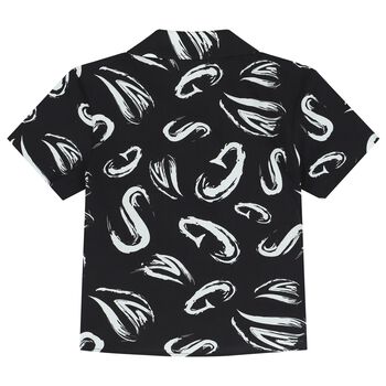 Boys Black Logo Shirt