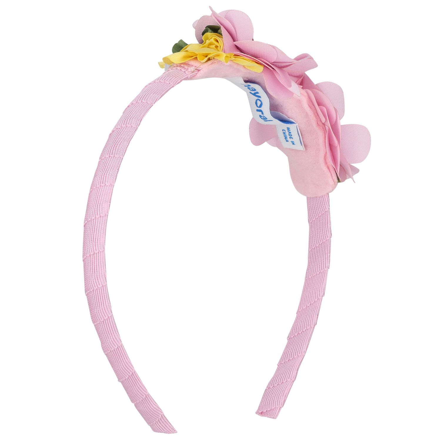 Girls Pink Flower Headband, 1, hi-res image number null