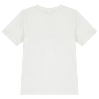 Boys White Logo T-Shirt