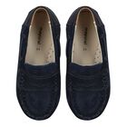 Younger Boys Blue Mocassins, 2, hi-res