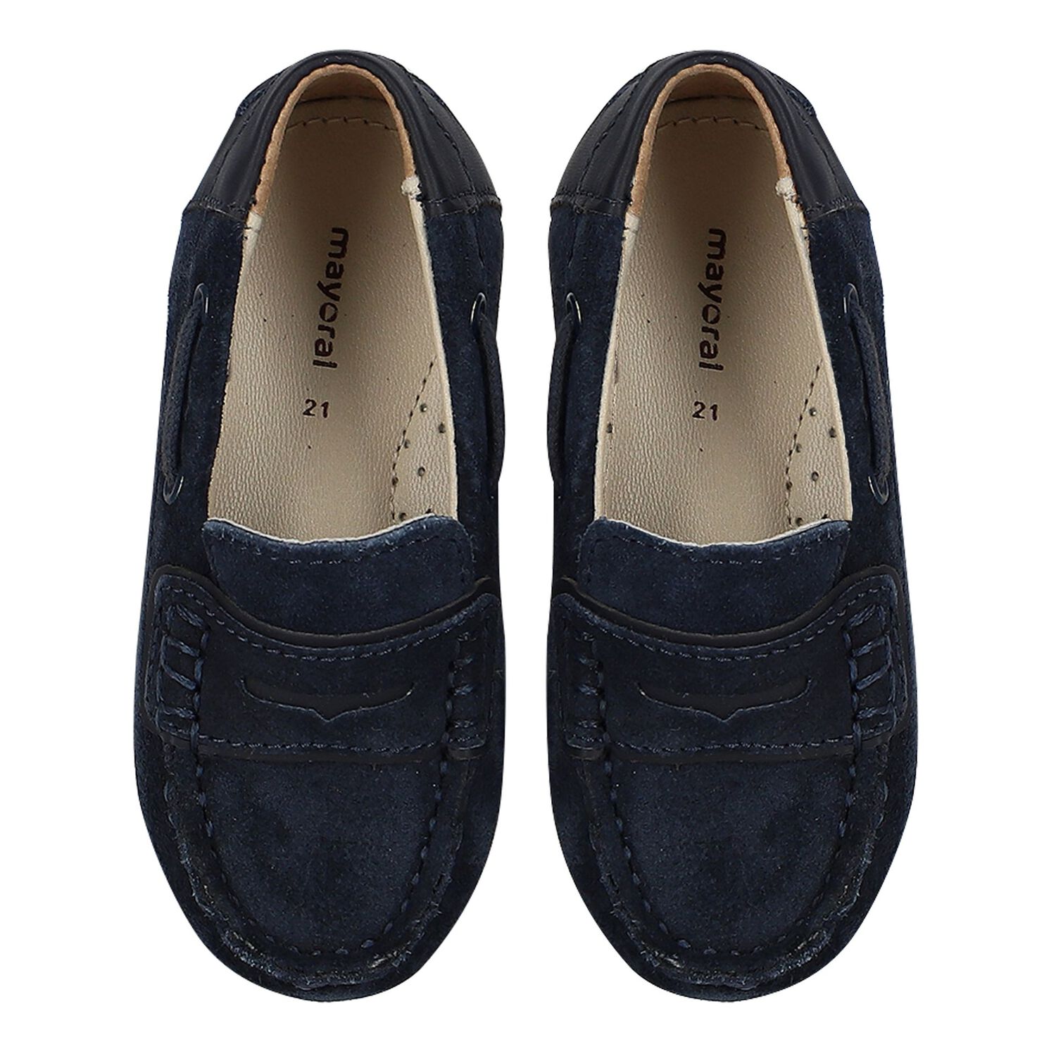 Younger Boys Blue Mocassins, 2, hi-res image number null