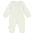 Ivory & Gold Logo Babygrow, 1, hi-res