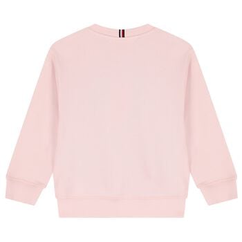 Girls Pink Snoopy Logo Sweatshirt