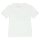 Girls White Logo T-Shirt, 2, hi-res