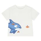 Younger Boys White Whale T-Shirt, 2, hi-res