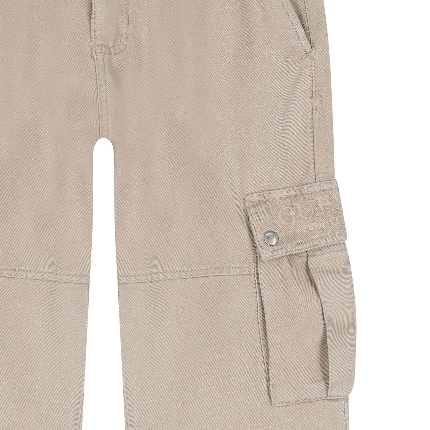 Boys Beige Logo Trousers, 1, hi-res image number null