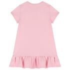 Girls Pink Logo Dress, 1, hi-res