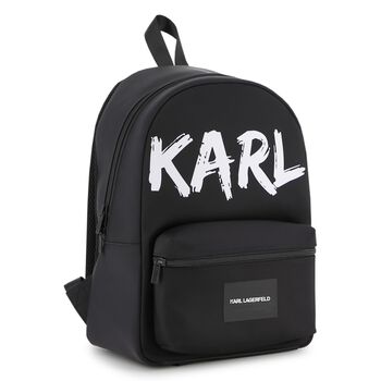 Black Logo Backpack