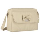 Beige Bow Baby Changing Bag, 3, hi-res