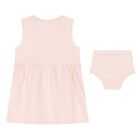 Younger Girls Pink Jersey Dress, 1, hi-res