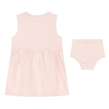 Younger Girls Pink Jersey Dress