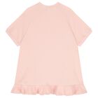 Girls Pink Logo Dress, 1, hi-res