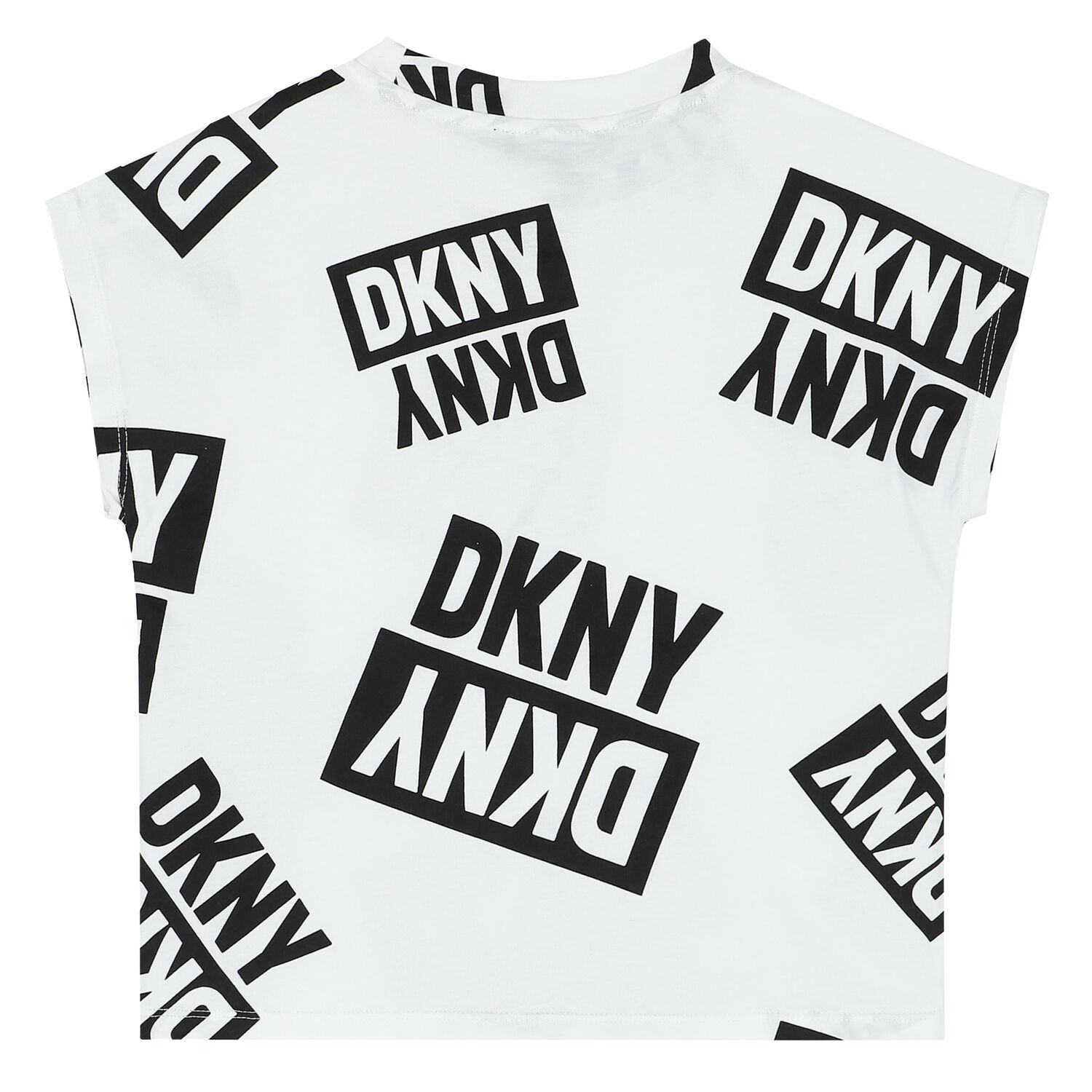 Girls White Logo T-Shirt, 1, hi-res