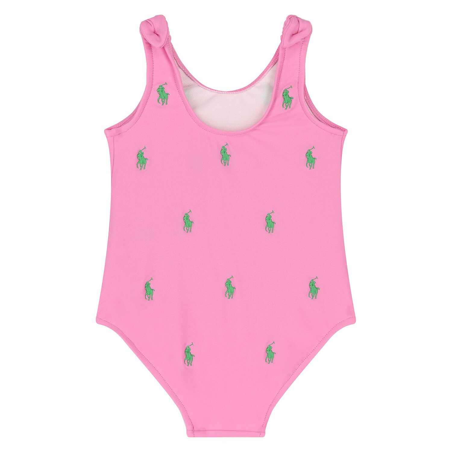 Younger Girls Pink Pony Logo Swimsuit, 1, hi-res image number null
