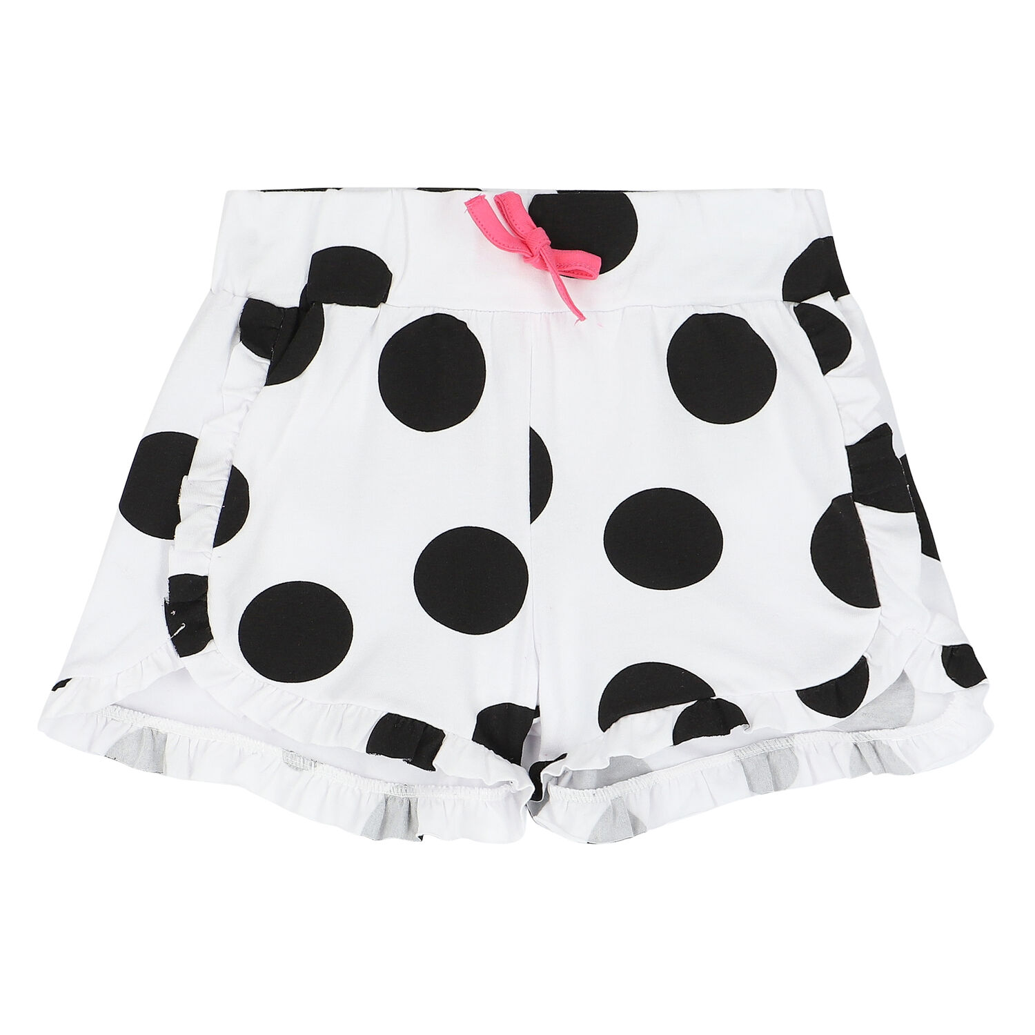 Girls Pink & White Headphone Shorts Set, 1, hi-res