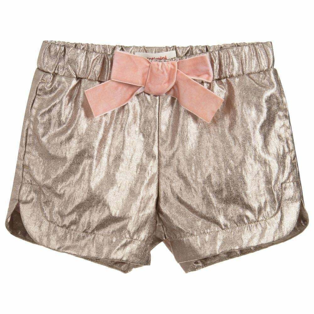 Rose gold metallic best sale shorts