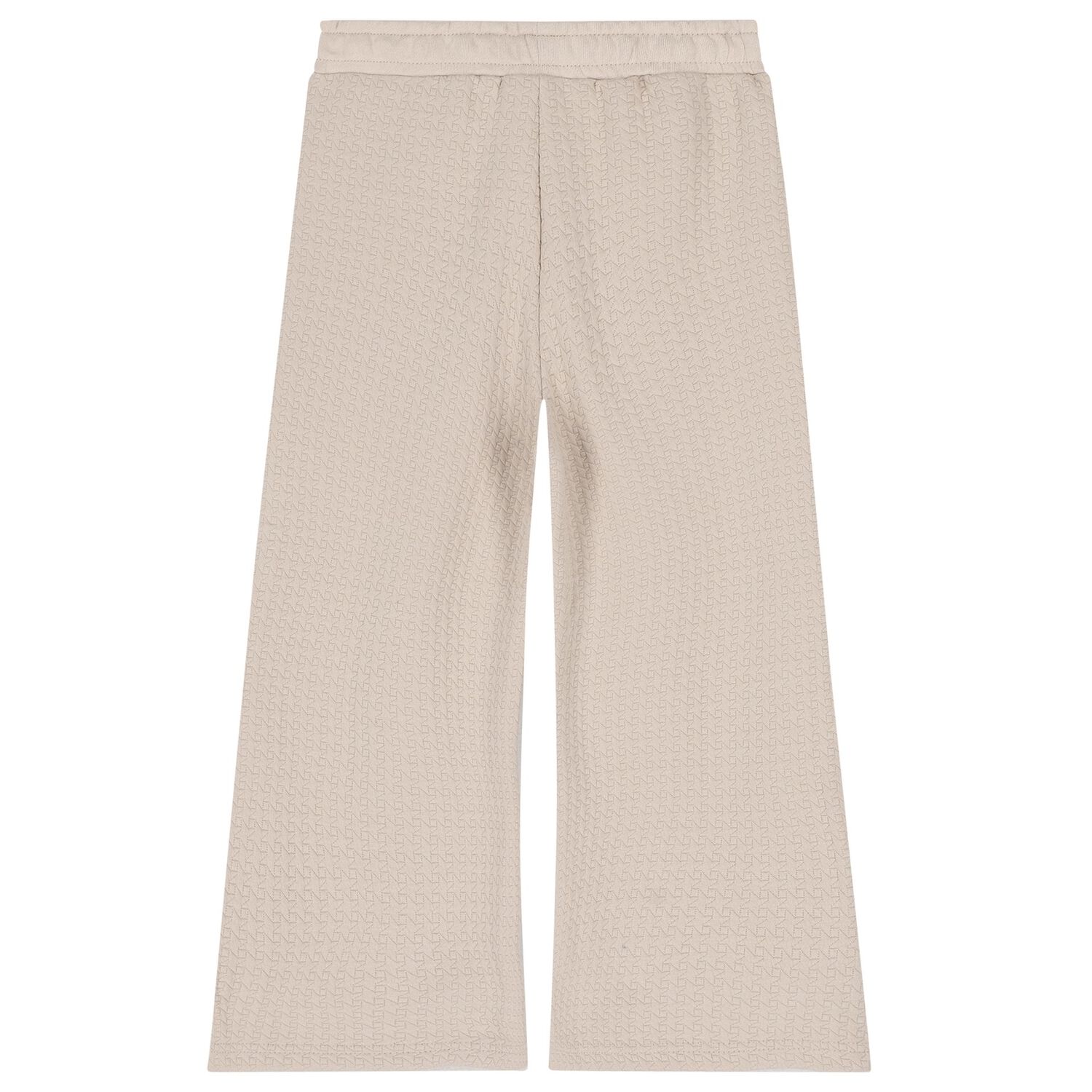 Girls Beige Wide Leg Trouser Set, 1, hi-res