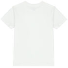 Boys White Logo T-Shirt, 4, hi-res