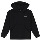 Black Logo Hooded Top, 1, hi-res