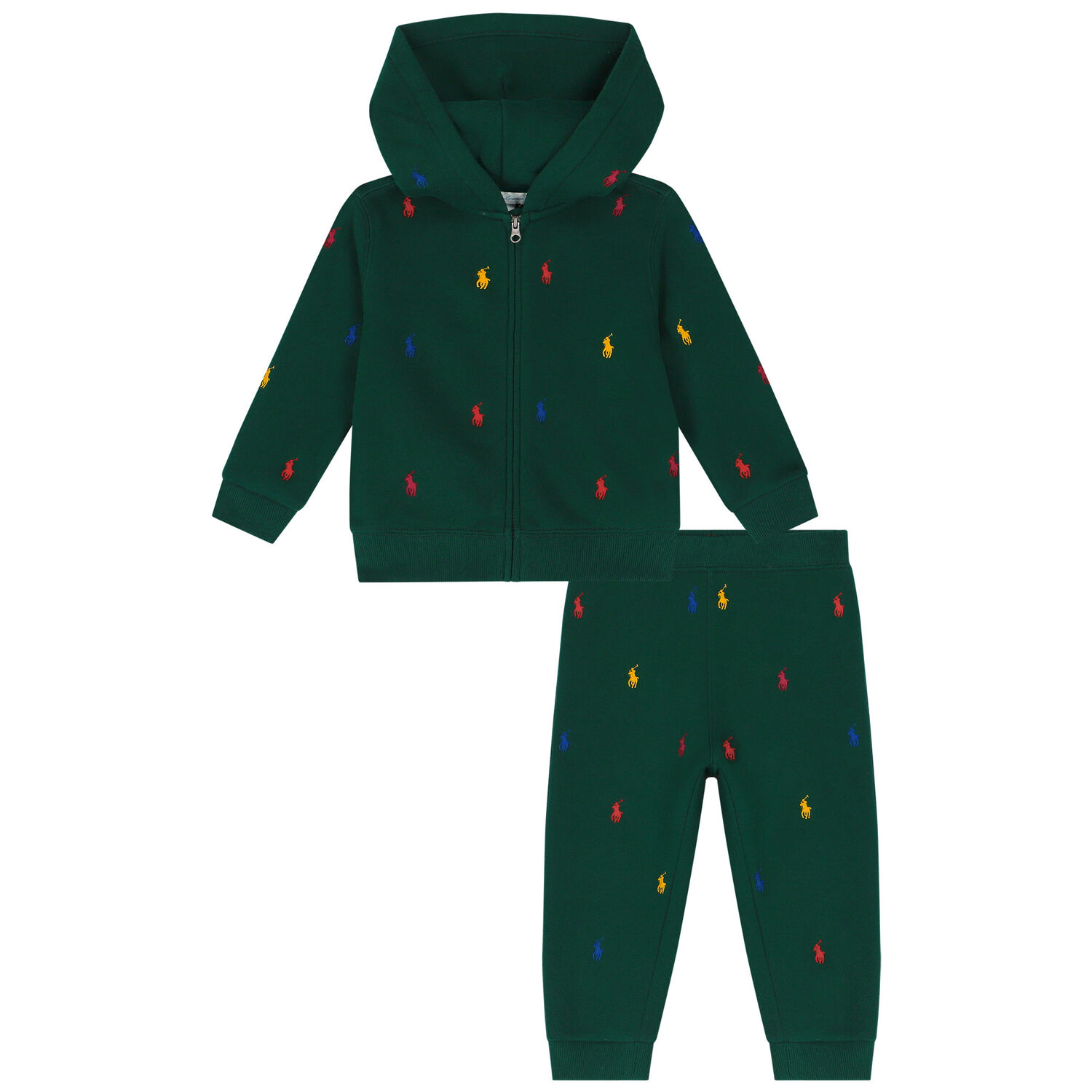 Baby Boys Green Logo Tracksuit, 1, hi-res