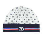 Baby Boys White & Navy Logo Hat, 1, hi-res