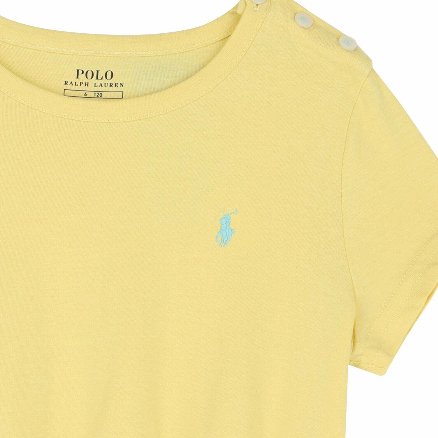 Girls Yellow Logo Dress, 1, hi-res