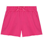 Girls Pink Jersey Shorts, 2, hi-res