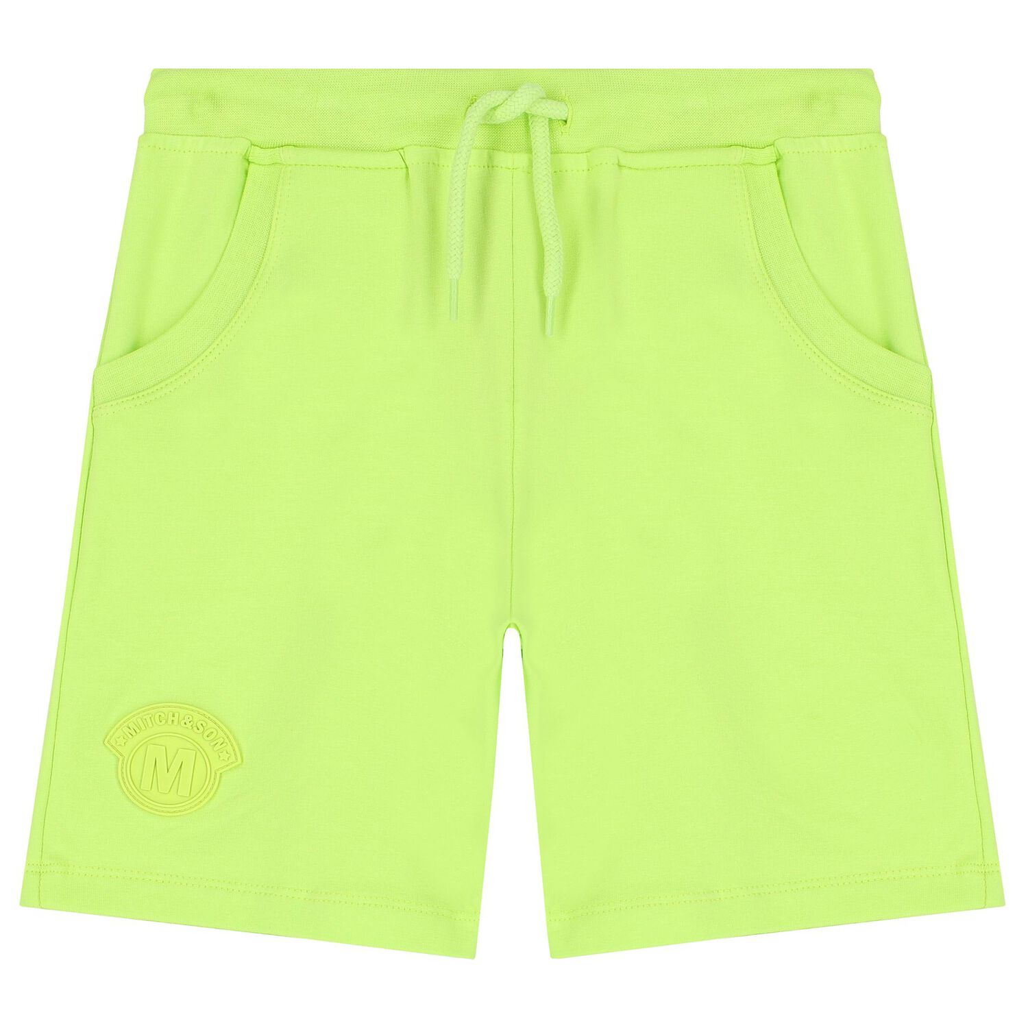 Boys Navy Blue & Green Logo Shorts Set, 1, hi-res image number null