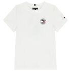 Boys White Logo T-Shirt, 1, hi-res