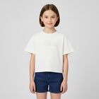 Girls Ivory Logo T-Shirt, 1, hi-res