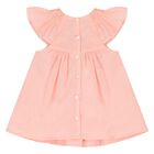 Baby Girls Pink Smocked Dress, 1, hi-res