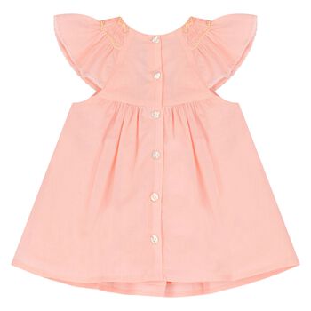 Baby Girls Pink Smocked Dress