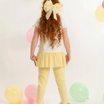 Girls Yellow Bow Hairclip