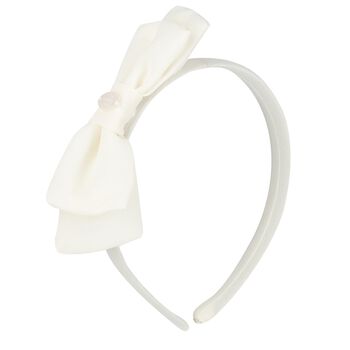 Girls Ivory Chiffon Headband