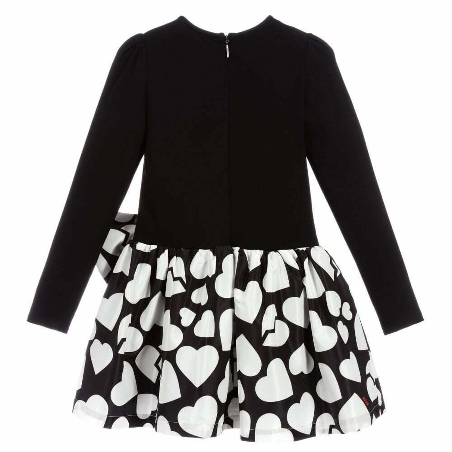 Girls Black & White Dress, 1, hi-res