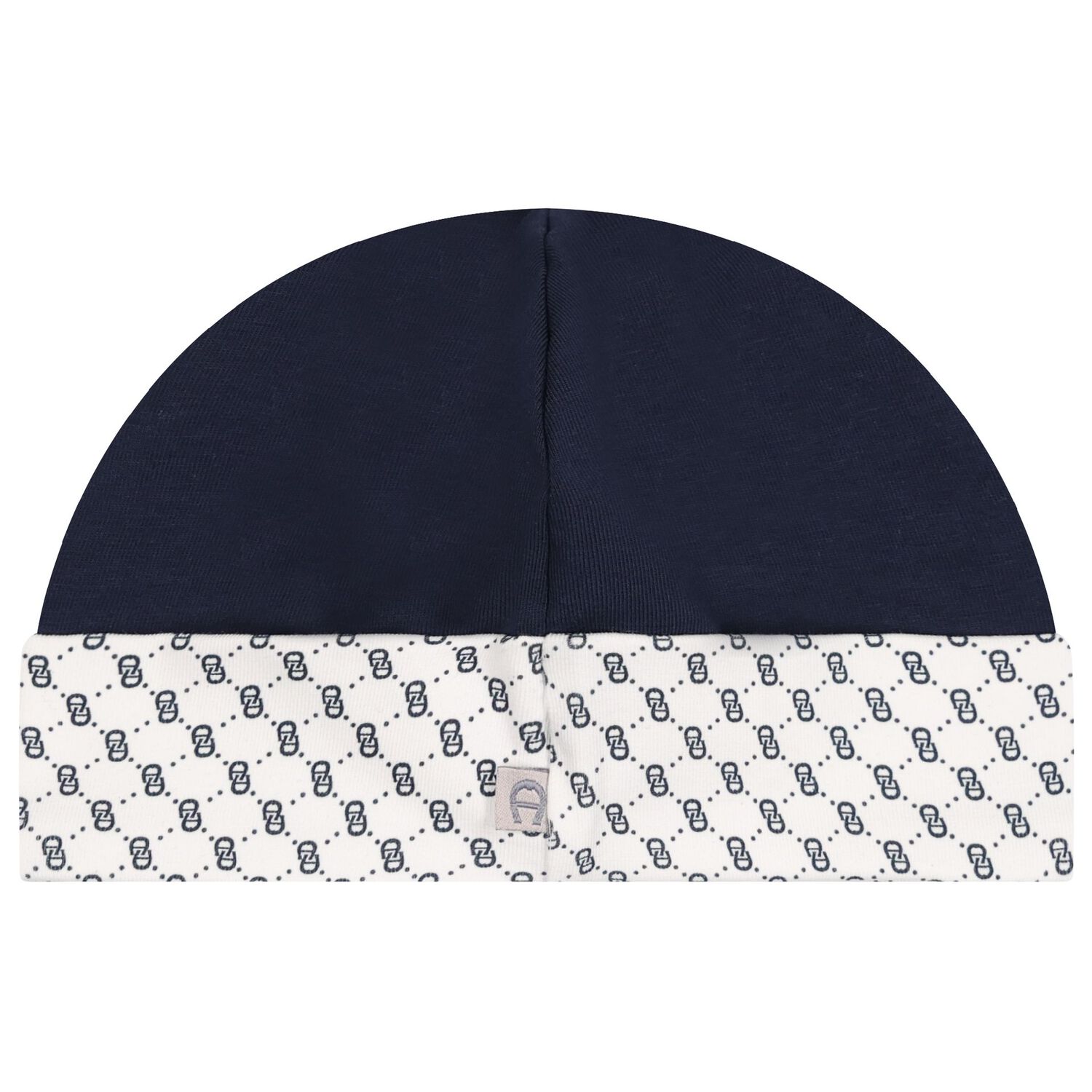Baby Boys Navy Blue & White Logo Hat, 2, hi-res