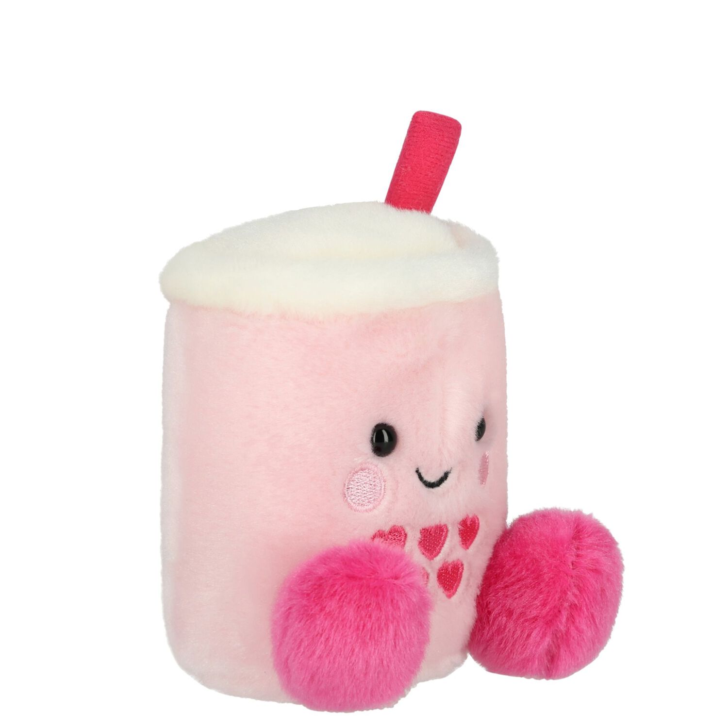 Baby Girls Pink & White Palm Pals Tangy Heart Boba Soft Toy ( 14CM ), 1, hi-res
