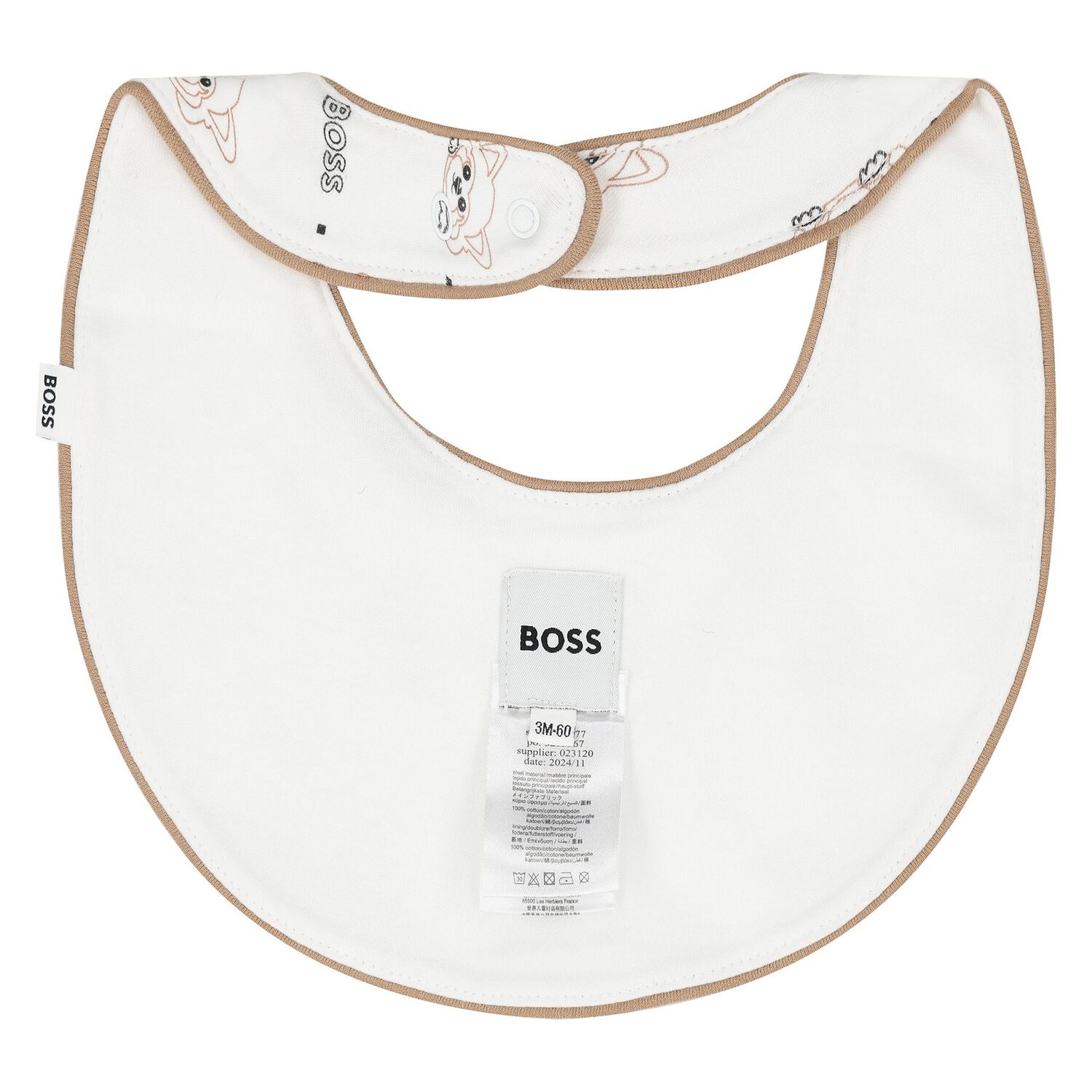 White Red Panda Logo Baby Bodysuit Gift Set, 1, hi-res