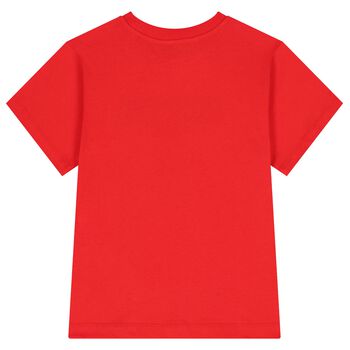 Red Teddy Bear Logo T-Shirt