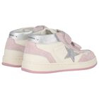 Younger Girls Pink & Ivory Trainers, 1, hi-res